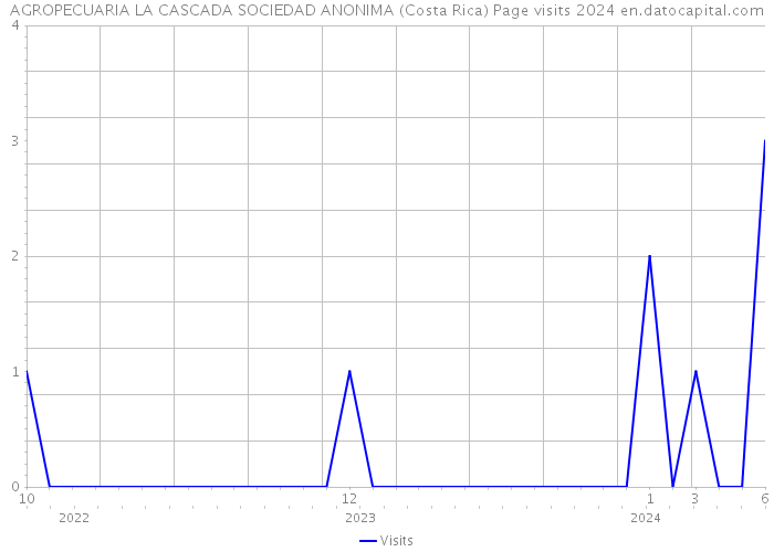 AGROPECUARIA LA CASCADA SOCIEDAD ANONIMA (Costa Rica) Page visits 2024 