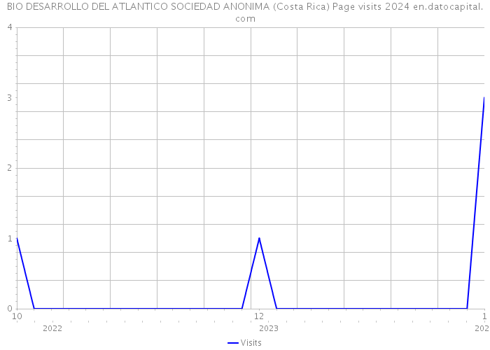 BIO DESARROLLO DEL ATLANTICO SOCIEDAD ANONIMA (Costa Rica) Page visits 2024 