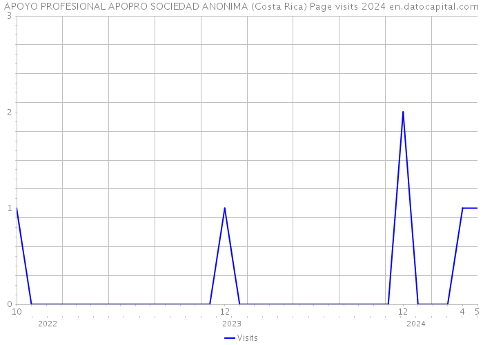 APOYO PROFESIONAL APOPRO SOCIEDAD ANONIMA (Costa Rica) Page visits 2024 