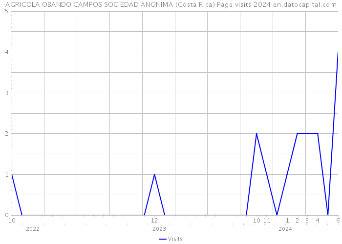AGRICOLA OBANDO CAMPOS SOCIEDAD ANONIMA (Costa Rica) Page visits 2024 