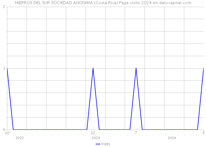 HIERROS DEL SUR SOCIEDAD ANONIMA (Costa Rica) Page visits 2024 