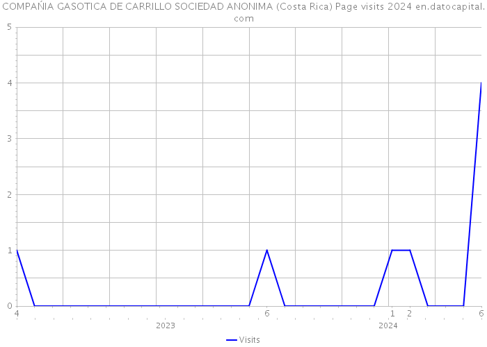 COMPAŃIA GASOTICA DE CARRILLO SOCIEDAD ANONIMA (Costa Rica) Page visits 2024 