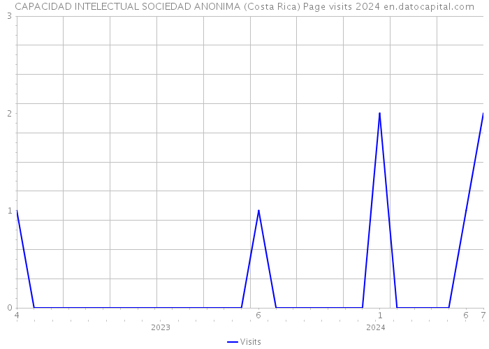 CAPACIDAD INTELECTUAL SOCIEDAD ANONIMA (Costa Rica) Page visits 2024 