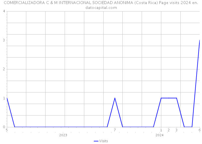 COMERCIALIZADORA C & M INTERNACIONAL SOCIEDAD ANONIMA (Costa Rica) Page visits 2024 