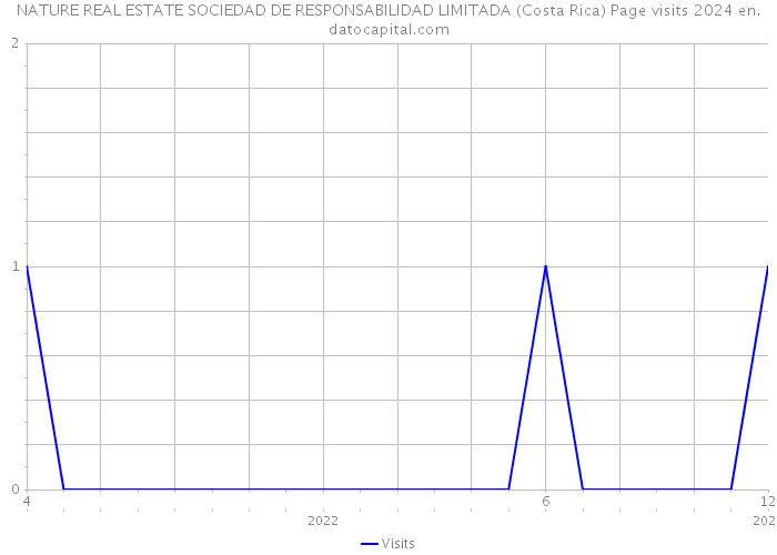 NATURE REAL ESTATE SOCIEDAD DE RESPONSABILIDAD LIMITADA (Costa Rica) Page visits 2024 