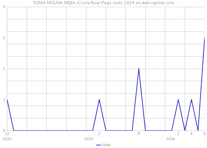 SONIA MOLINA MEJIA (Costa Rica) Page visits 2024 