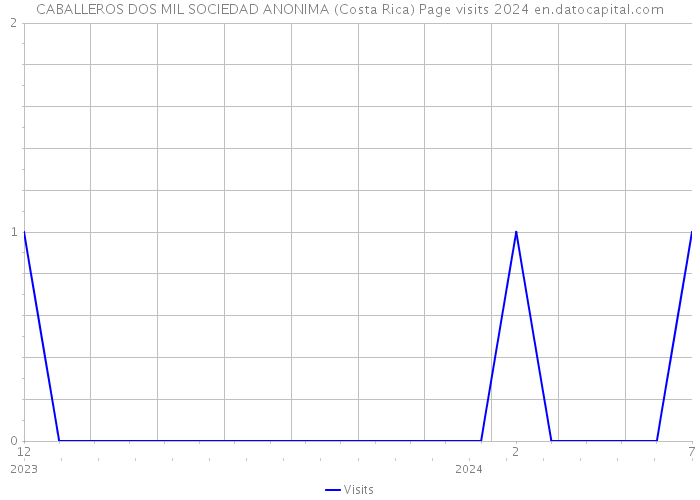 CABALLEROS DOS MIL SOCIEDAD ANONIMA (Costa Rica) Page visits 2024 