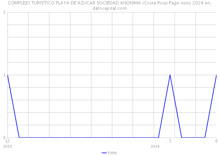 COMPLEJO TURISTICO PLAYA DE AZUCAR SOCIEDAD ANONIMA (Costa Rica) Page visits 2024 