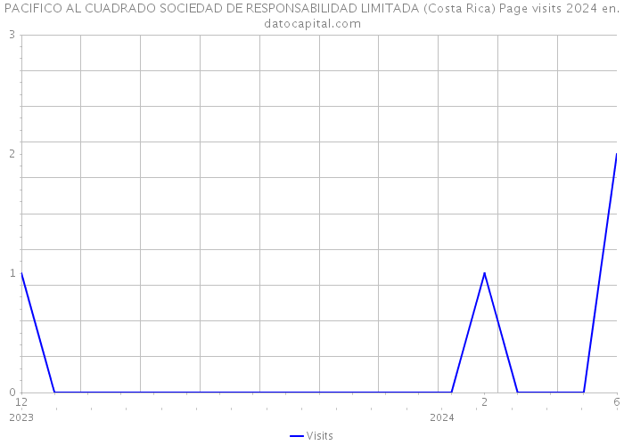 PACIFICO AL CUADRADO SOCIEDAD DE RESPONSABILIDAD LIMITADA (Costa Rica) Page visits 2024 