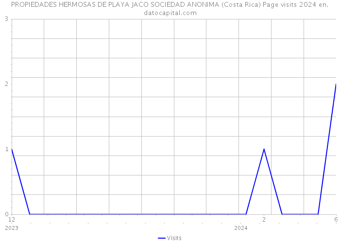 PROPIEDADES HERMOSAS DE PLAYA JACO SOCIEDAD ANONIMA (Costa Rica) Page visits 2024 
