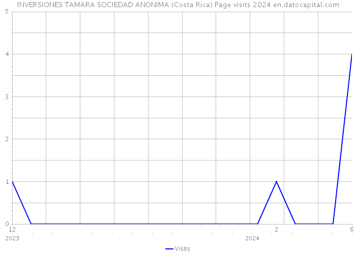 INVERSIONES TAMARA SOCIEDAD ANONIMA (Costa Rica) Page visits 2024 