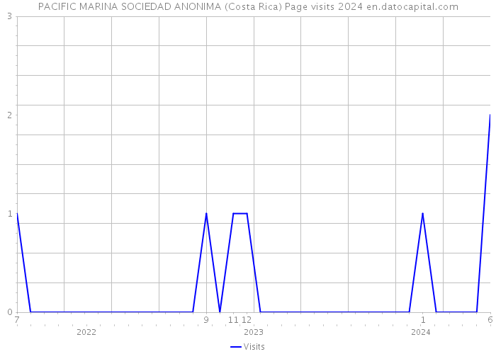 PACIFIC MARINA SOCIEDAD ANONIMA (Costa Rica) Page visits 2024 