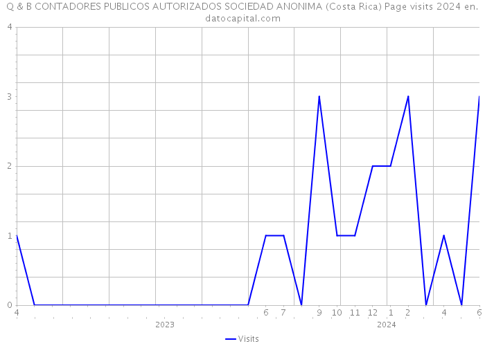 Q & B CONTADORES PUBLICOS AUTORIZADOS SOCIEDAD ANONIMA (Costa Rica) Page visits 2024 