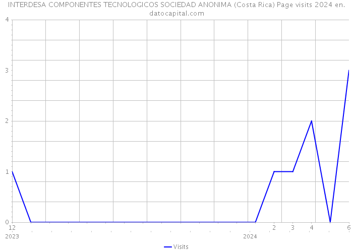 INTERDESA COMPONENTES TECNOLOGICOS SOCIEDAD ANONIMA (Costa Rica) Page visits 2024 