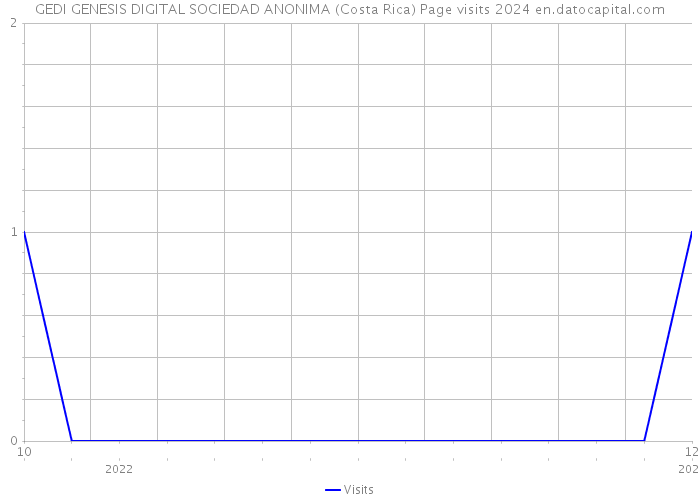 GEDI GENESIS DIGITAL SOCIEDAD ANONIMA (Costa Rica) Page visits 2024 