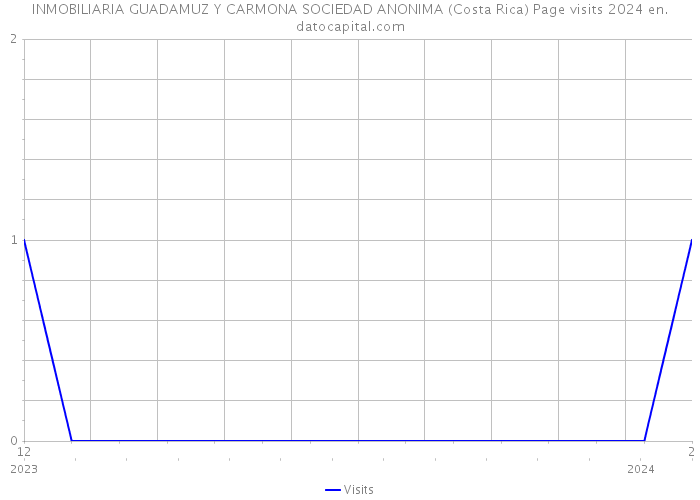 INMOBILIARIA GUADAMUZ Y CARMONA SOCIEDAD ANONIMA (Costa Rica) Page visits 2024 