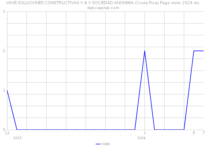VAVE SOLUCIONES CONSTRUCTIVAS V & V SOCIEDAD ANONIMA (Costa Rica) Page visits 2024 