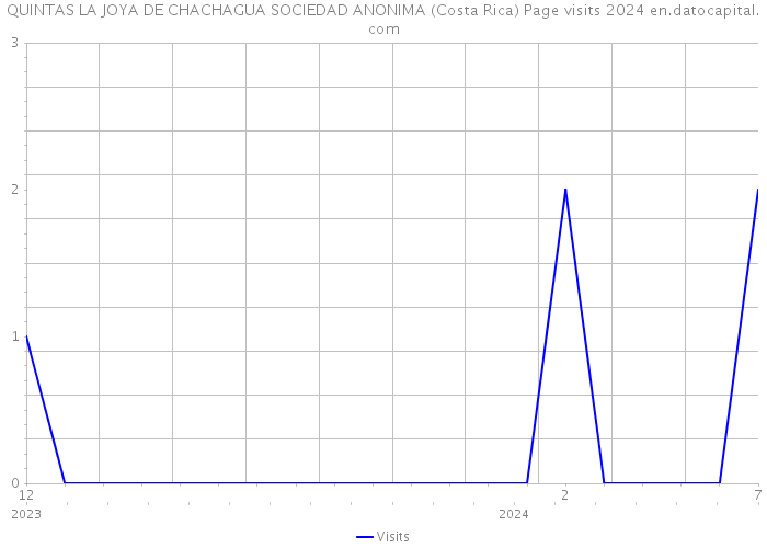 QUINTAS LA JOYA DE CHACHAGUA SOCIEDAD ANONIMA (Costa Rica) Page visits 2024 