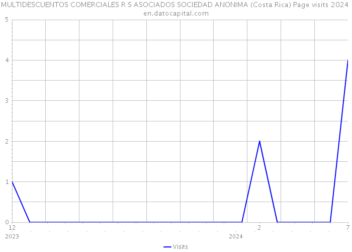 MULTIDESCUENTOS COMERCIALES R S ASOCIADOS SOCIEDAD ANONIMA (Costa Rica) Page visits 2024 