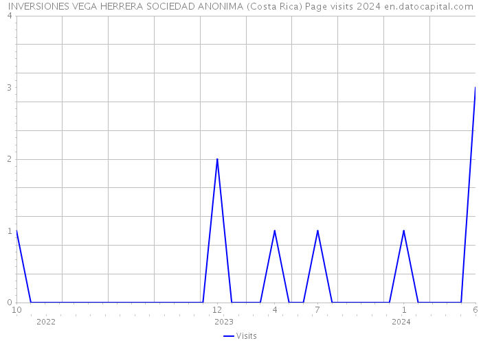 INVERSIONES VEGA HERRERA SOCIEDAD ANONIMA (Costa Rica) Page visits 2024 