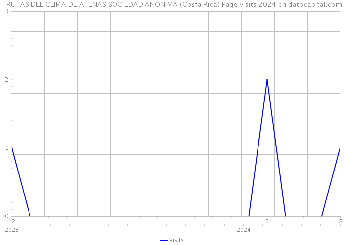 FRUTAS DEL CLIMA DE ATENAS SOCIEDAD ANONIMA (Costa Rica) Page visits 2024 