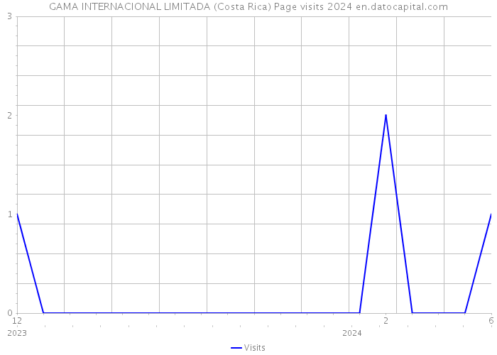 GAMA INTERNACIONAL LIMITADA (Costa Rica) Page visits 2024 