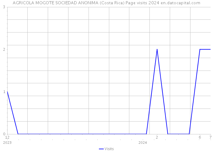 AGRICOLA MOGOTE SOCIEDAD ANONIMA (Costa Rica) Page visits 2024 