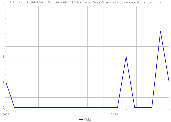 L G B DE LA SABANA SOCIEDAD ANONIMA (Costa Rica) Page visits 2024 