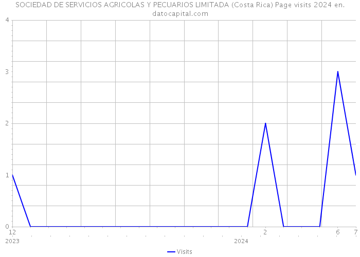 SOCIEDAD DE SERVICIOS AGRICOLAS Y PECUARIOS LIMITADA (Costa Rica) Page visits 2024 