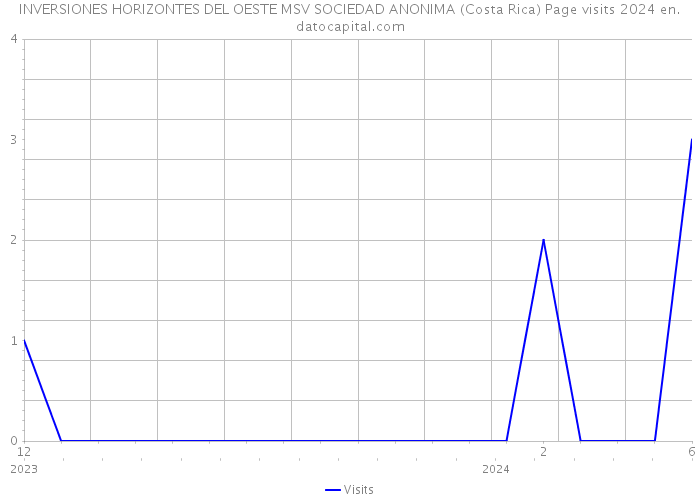 INVERSIONES HORIZONTES DEL OESTE MSV SOCIEDAD ANONIMA (Costa Rica) Page visits 2024 
