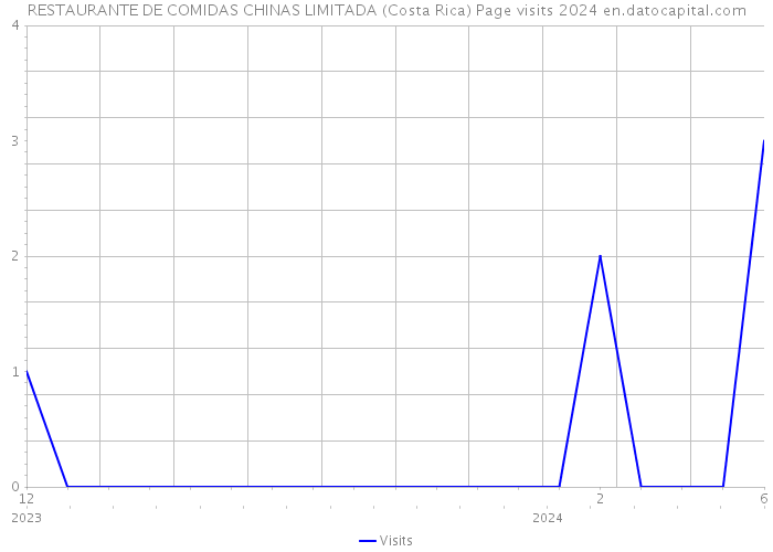 RESTAURANTE DE COMIDAS CHINAS LIMITADA (Costa Rica) Page visits 2024 
