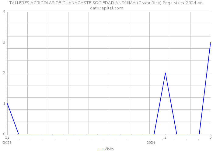 TALLERES AGRICOLAS DE GUANACASTE SOCIEDAD ANONIMA (Costa Rica) Page visits 2024 