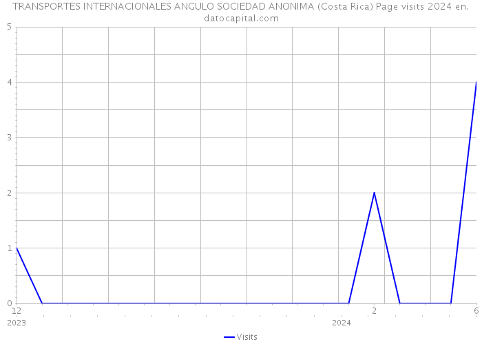 TRANSPORTES INTERNACIONALES ANGULO SOCIEDAD ANONIMA (Costa Rica) Page visits 2024 