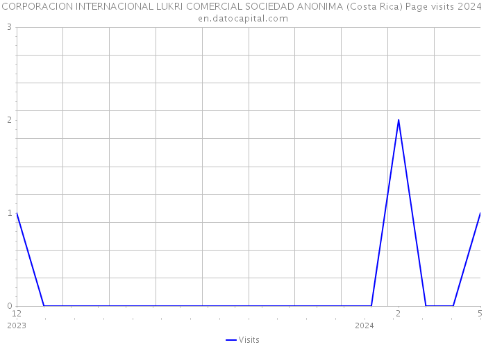 CORPORACION INTERNACIONAL LUKRI COMERCIAL SOCIEDAD ANONIMA (Costa Rica) Page visits 2024 