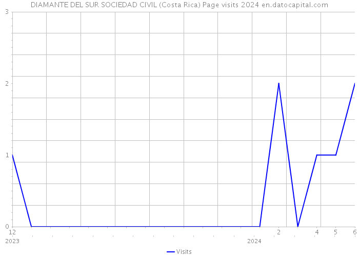 DIAMANTE DEL SUR SOCIEDAD CIVIL (Costa Rica) Page visits 2024 