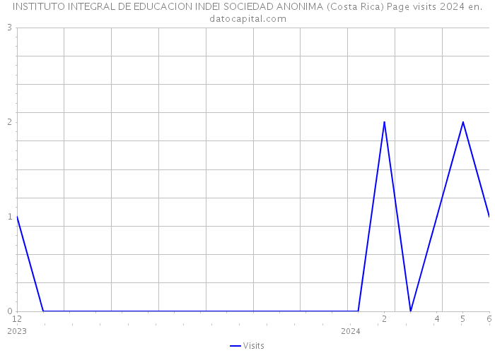 INSTITUTO INTEGRAL DE EDUCACION INDEI SOCIEDAD ANONIMA (Costa Rica) Page visits 2024 