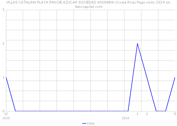 VILLAS CATALINA PLAYA PAN DE AZUCAR SOCIEDAD ANONIMA (Costa Rica) Page visits 2024 