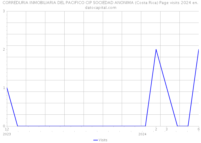 CORREDURIA INMOBILIARIA DEL PACIFICO CIP SOCIEDAD ANONIMA (Costa Rica) Page visits 2024 