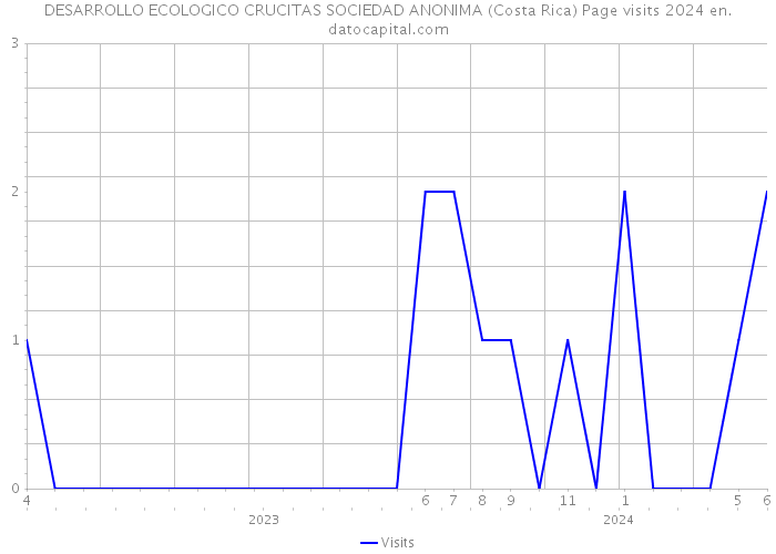 DESARROLLO ECOLOGICO CRUCITAS SOCIEDAD ANONIMA (Costa Rica) Page visits 2024 