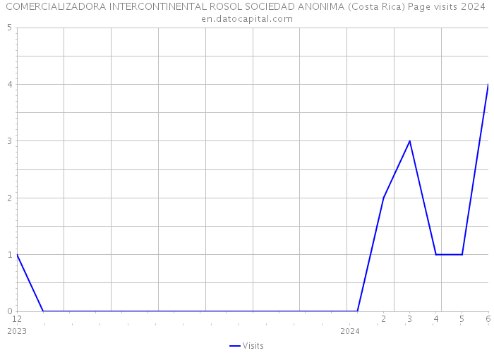COMERCIALIZADORA INTERCONTINENTAL ROSOL SOCIEDAD ANONIMA (Costa Rica) Page visits 2024 