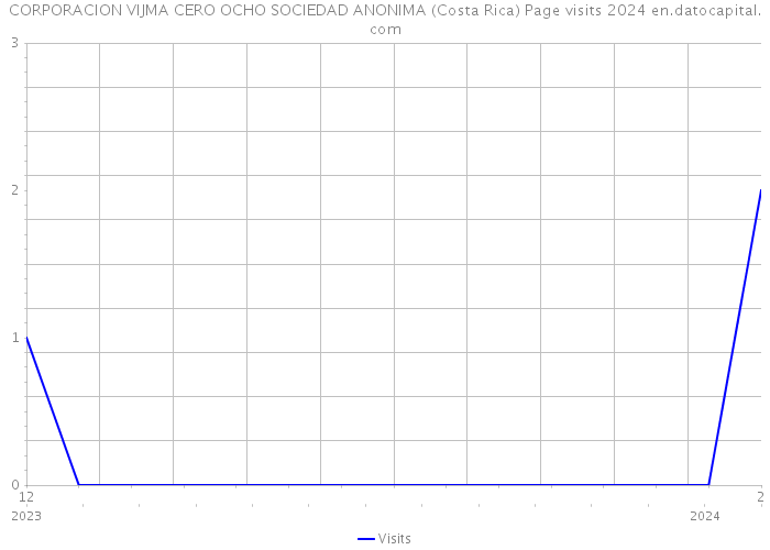 CORPORACION VIJMA CERO OCHO SOCIEDAD ANONIMA (Costa Rica) Page visits 2024 