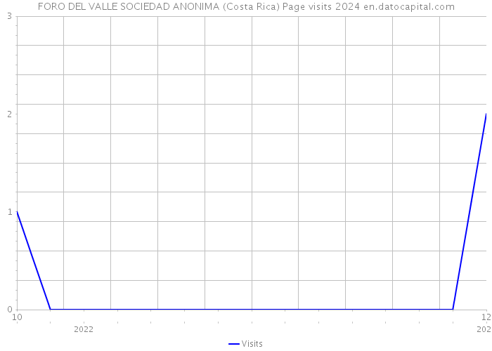 FORO DEL VALLE SOCIEDAD ANONIMA (Costa Rica) Page visits 2024 