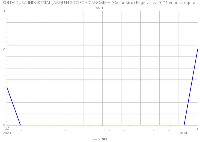 SOLDADURA INDUSTRIAL JARQUIN SOCIEDAD ANONIMA (Costa Rica) Page visits 2024 