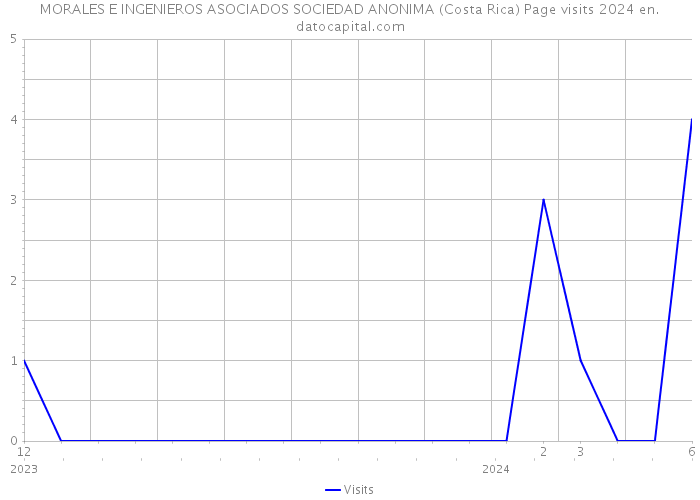 MORALES E INGENIEROS ASOCIADOS SOCIEDAD ANONIMA (Costa Rica) Page visits 2024 