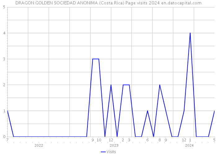 DRAGON GOLDEN SOCIEDAD ANONIMA (Costa Rica) Page visits 2024 