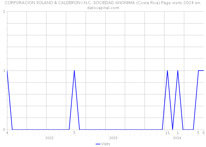 CORPORACION SOLANO & CALDERON I.N.C. SOCIEDAD ANONIMA (Costa Rica) Page visits 2024 