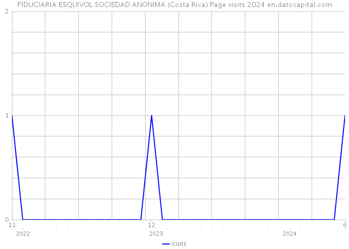 FIDUCIARIA ESQUIVOL SOCIEDAD ANONIMA (Costa Rica) Page visits 2024 