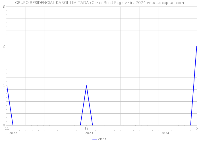 GRUPO RESIDENCIAL KAROL LIMITADA (Costa Rica) Page visits 2024 