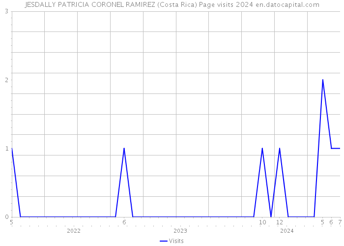 JESDALLY PATRICIA CORONEL RAMIREZ (Costa Rica) Page visits 2024 