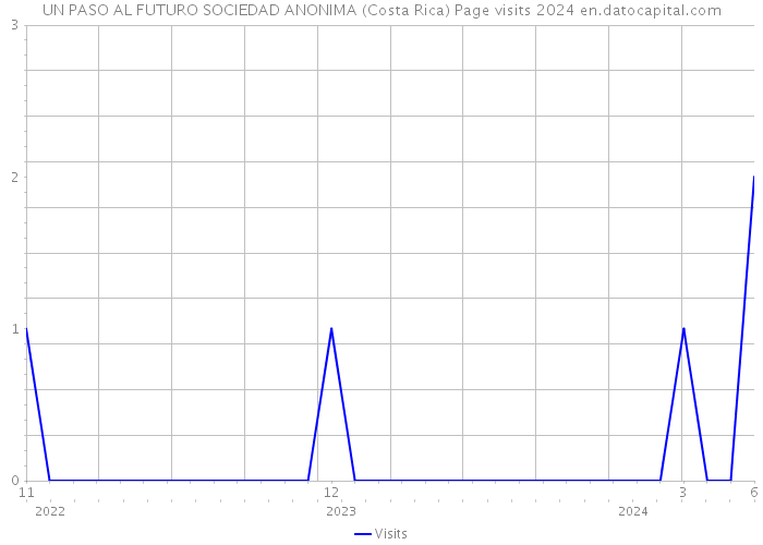 UN PASO AL FUTURO SOCIEDAD ANONIMA (Costa Rica) Page visits 2024 